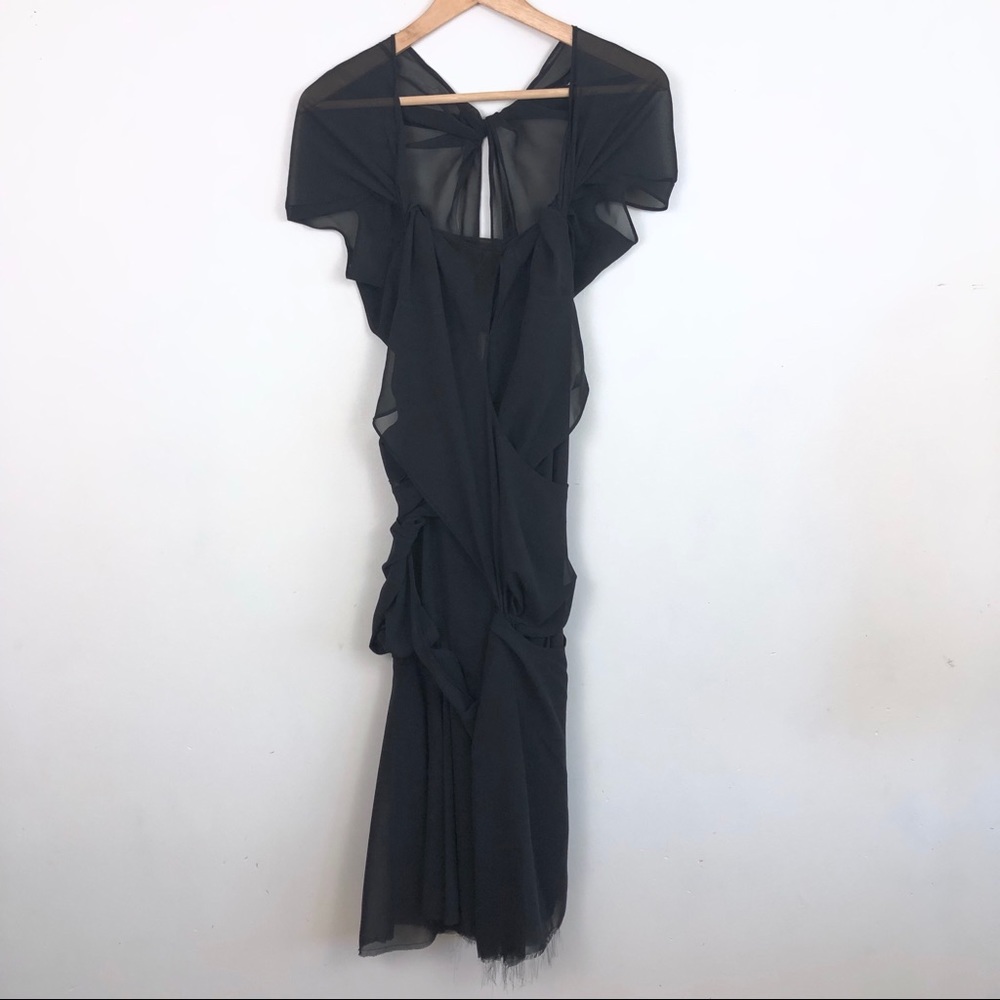 Commes des garçon sheer overlay dress
